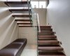 Open riser stairs