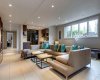The walk-out level is bright &  thoughtfully designed with media, fitness and recreation in mind.