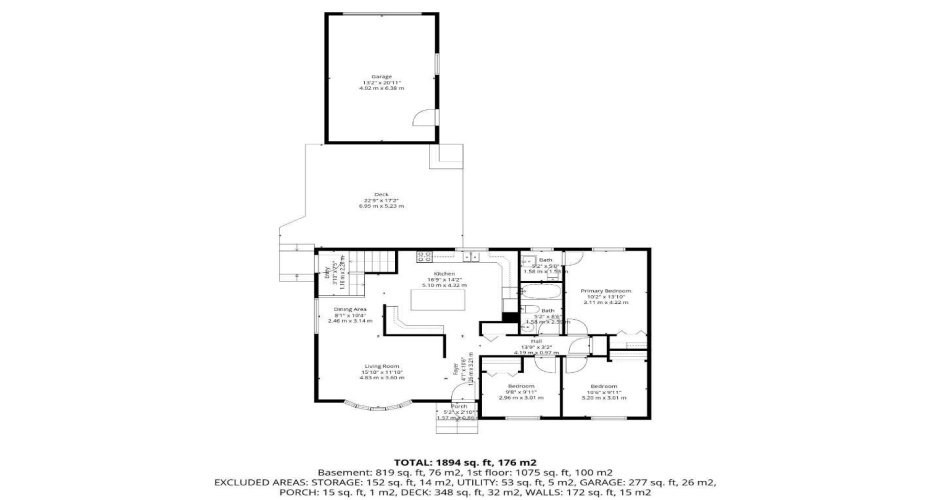 MAIN FLOOR, DEACK & GARAGE