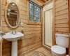 Full bath in cabin