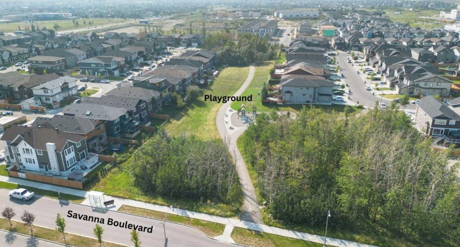 A short walk to nearby playground