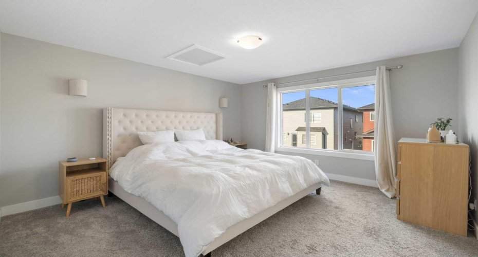 Spacious primary bedroom...