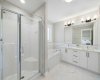 Luxurious 5-piece ensuite with soaker tub