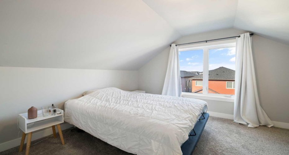 Top floor bedroom with a view