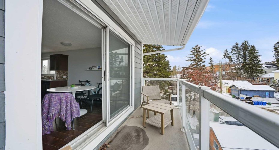 Balcony  / West Exposure