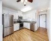 kitchen w/ stainless steel appliances