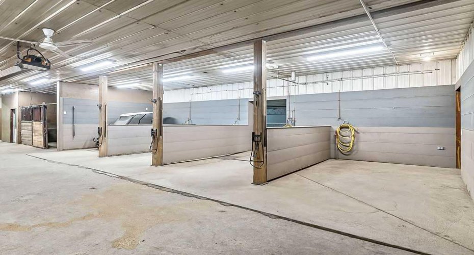 Wash Stalls in Attached Barn