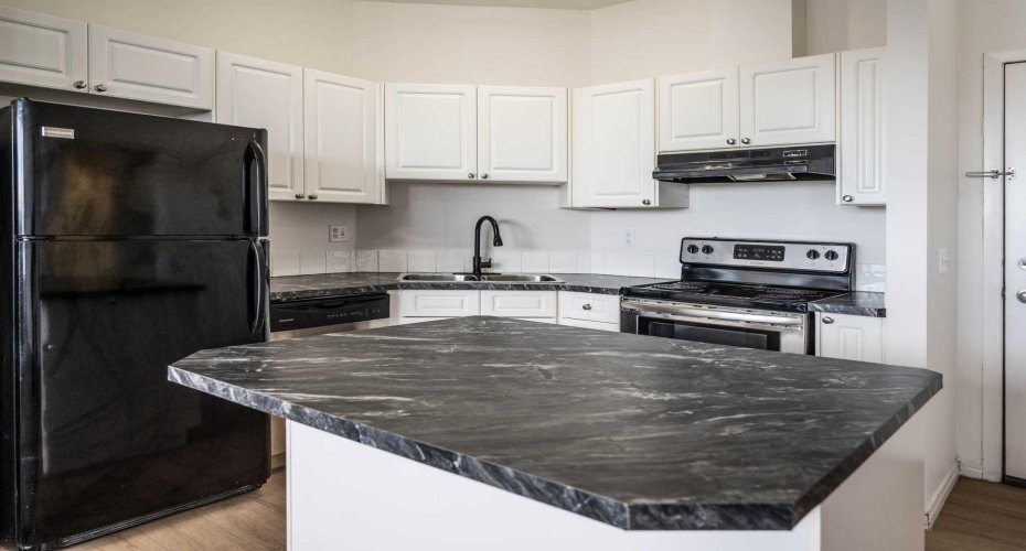 Modern kitchen with large island