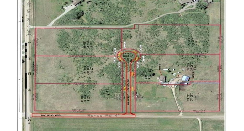 6 LOTS OF APROX 4 ACRES EACH APPROVED