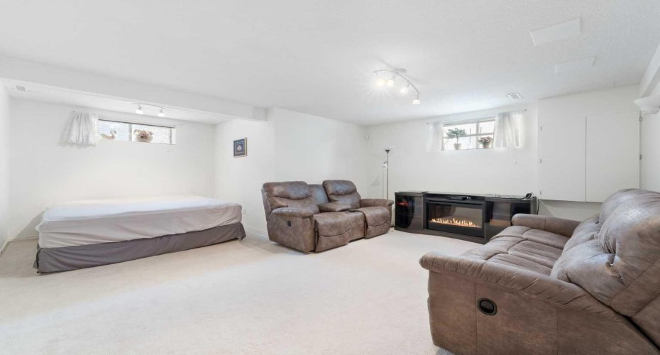 Family room in the basement...