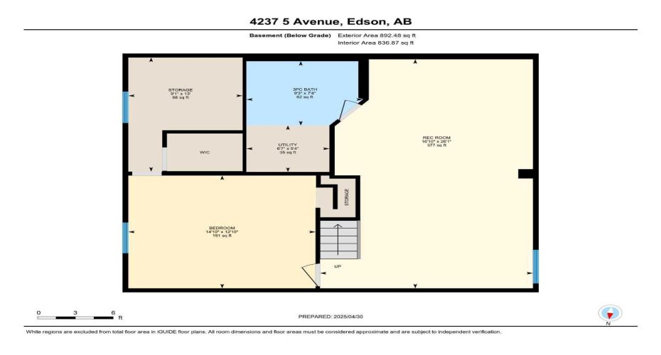 4237 5 Ave, Edson, Alberta T7E 1A5, 4 Bedrooms Bedrooms, ,3 BathroomsBathrooms,Residential,For Sale,5 Ave,A2294707