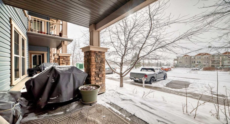 Private patio with BBQ line