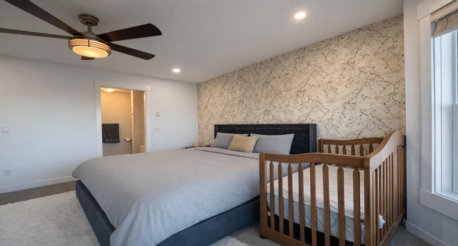 Master Bedroom with Ceiling fan