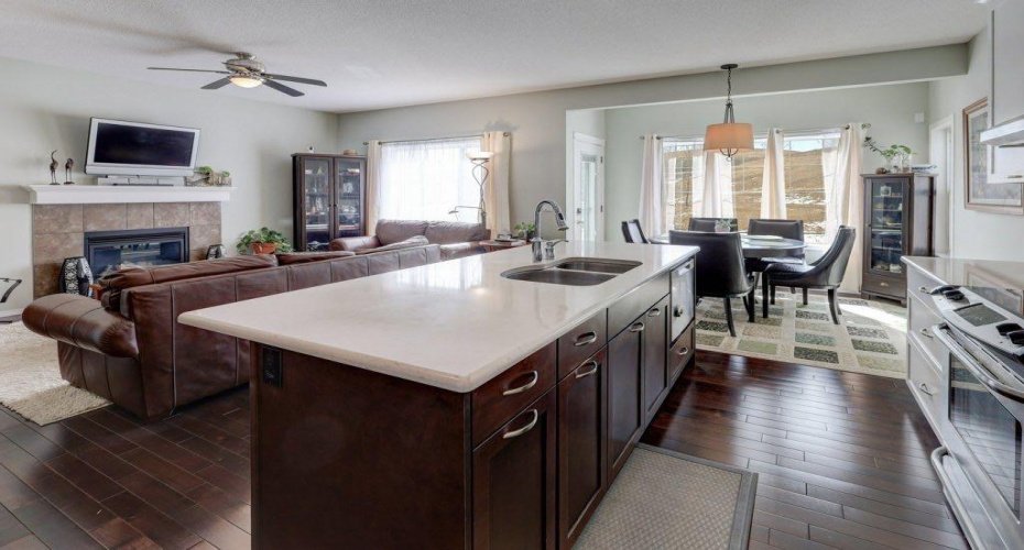 Luxurious hardwood flooring throughout the main floor