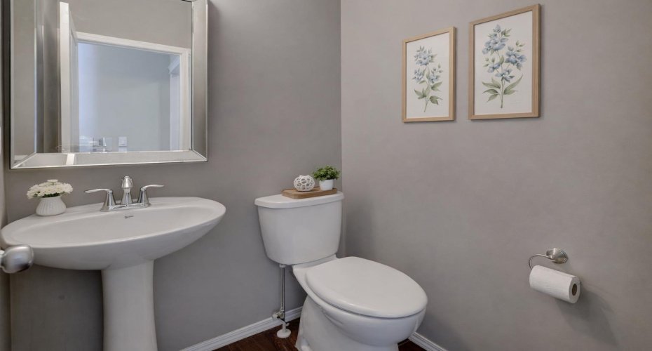Main floor half bath