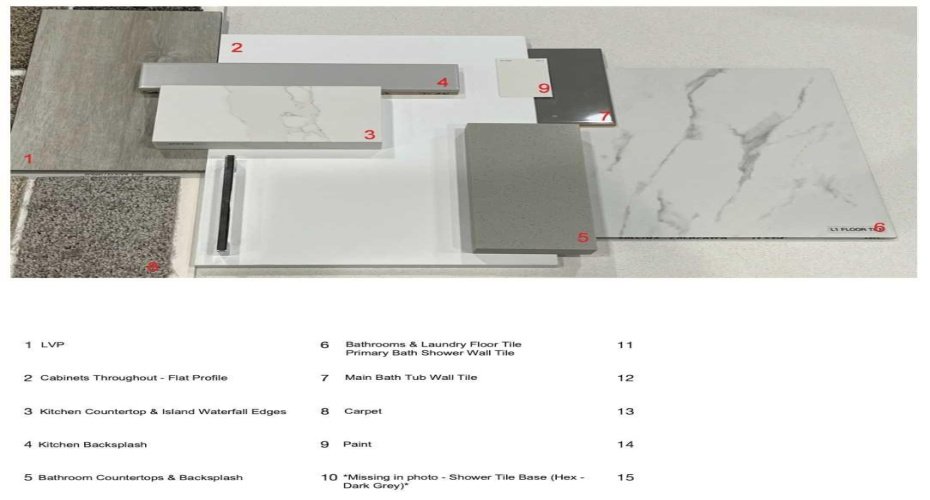 Interior Selections for 604 Sovereign Common SW.