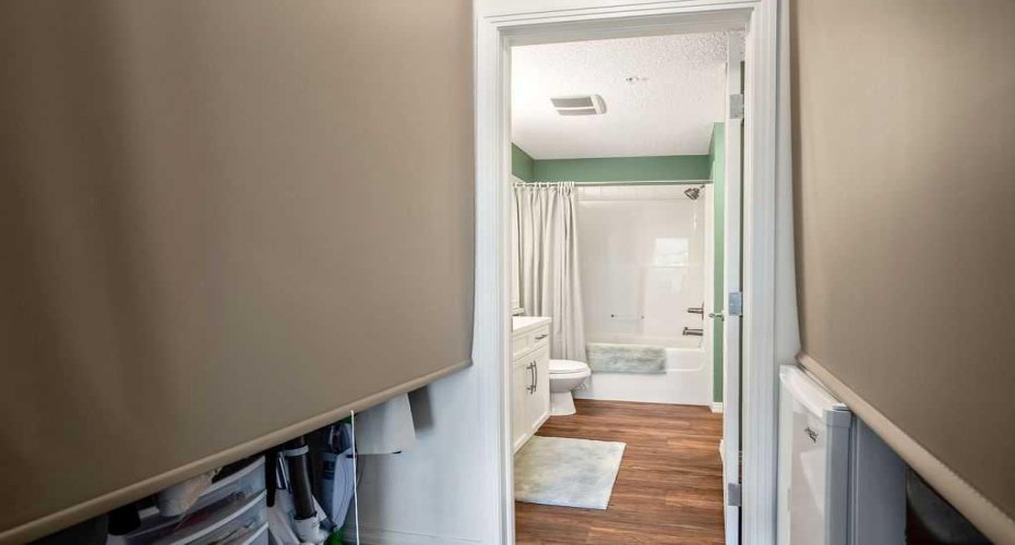 Storage in second bedroom.