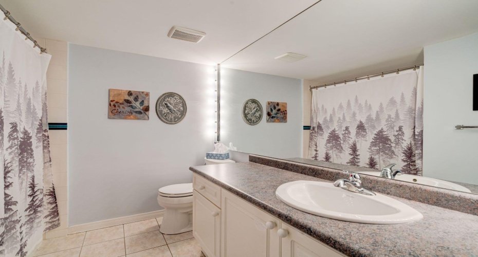 Bathroom in the unit
