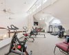 Lofted Fitness Area overlooks the main hall.