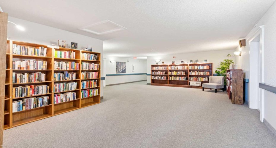 Complete with a private library.