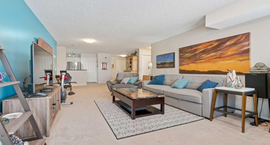 Large Living & Dining Area with lots of natural light.