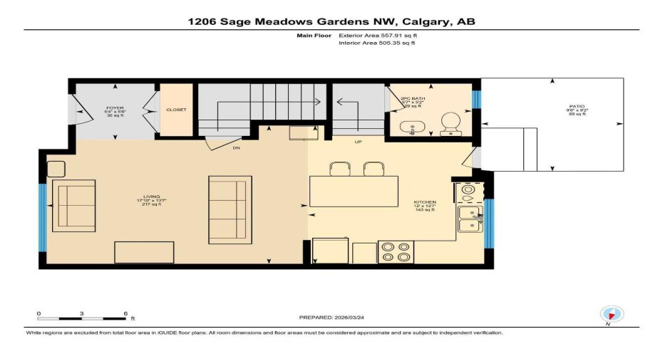 1206 Sage Meadows Gardens, Calgary, Alberta T3P 1K3, 3 Bedrooms Bedrooms, ,4 BathroomsBathrooms,Residential,For Sale,Sage Meadows,A2296041