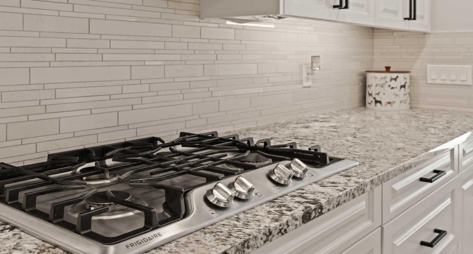 Gas cooktop among other great stainless appliances