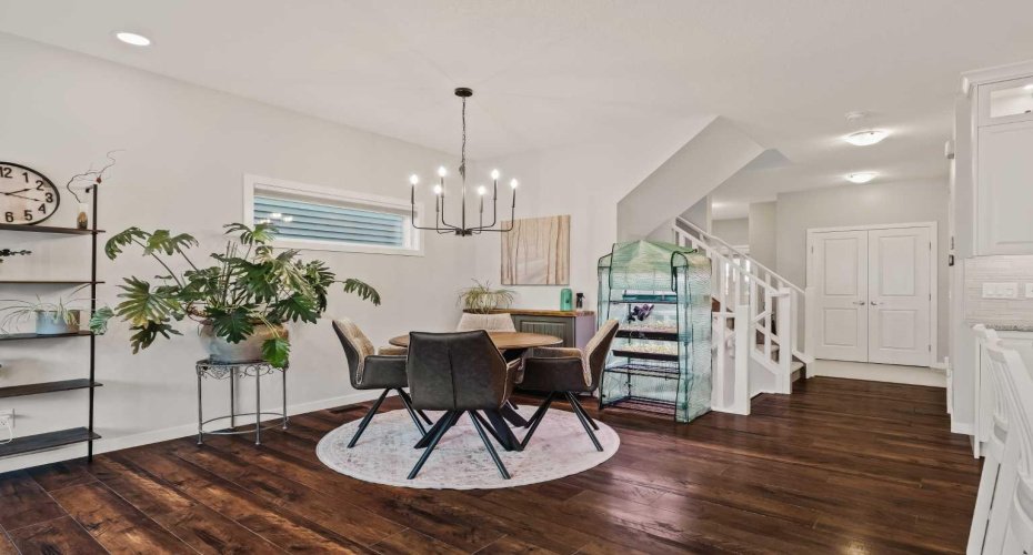 Dining space, open to kitchen and living room