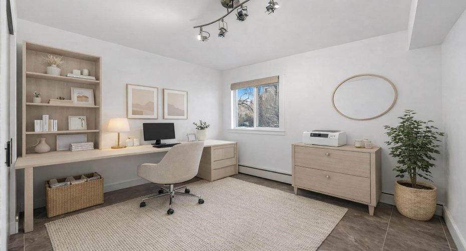 Virtually Staged 2nd Bedroom as an office option