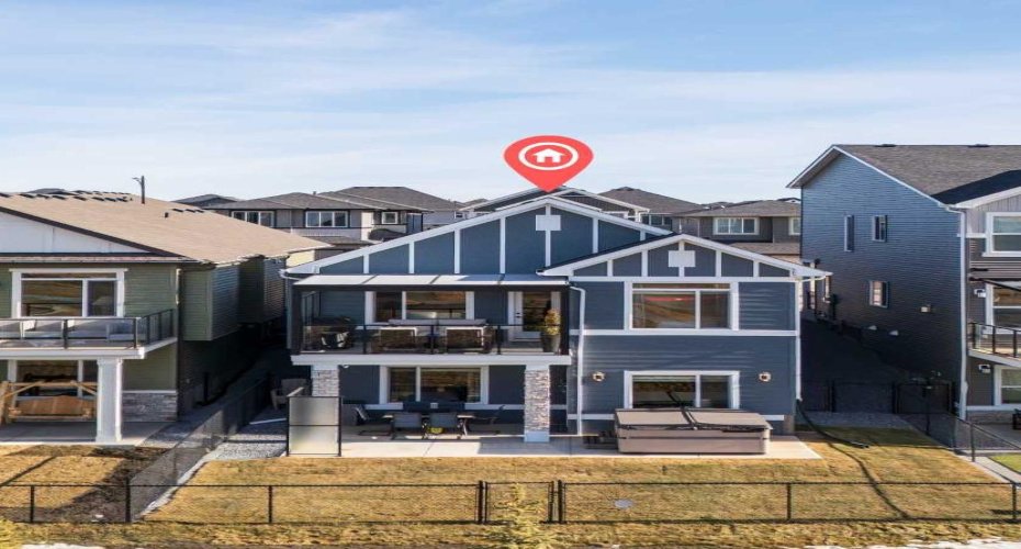 Fully developed walkout on greenspace with mountain views