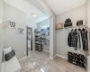 The mud room provides additional storage!