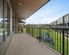 Expansive balcony faces southwest and overlooks the central park.