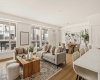 Bright and open main living space with a wall of southwest-facing windows.
