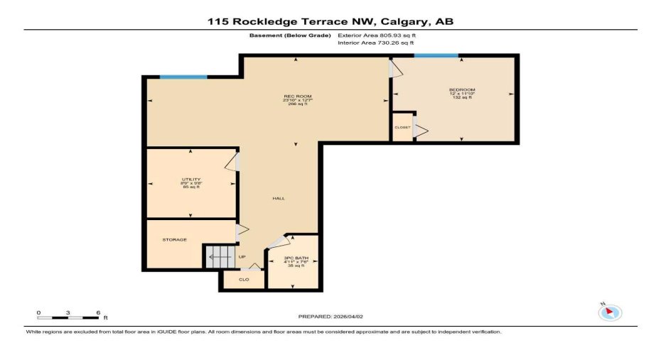 115 Rockledge Terrace, Calgary, Alberta T3G5R9, 4 Bedrooms Bedrooms, ,4 BathroomsBathrooms,Residential,For Sale,Rockledge,A2298516