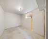 Partially Developed Basement Bedroom.