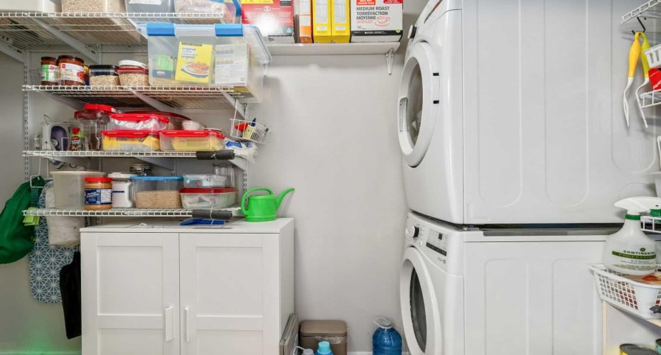 Laundry and storage room