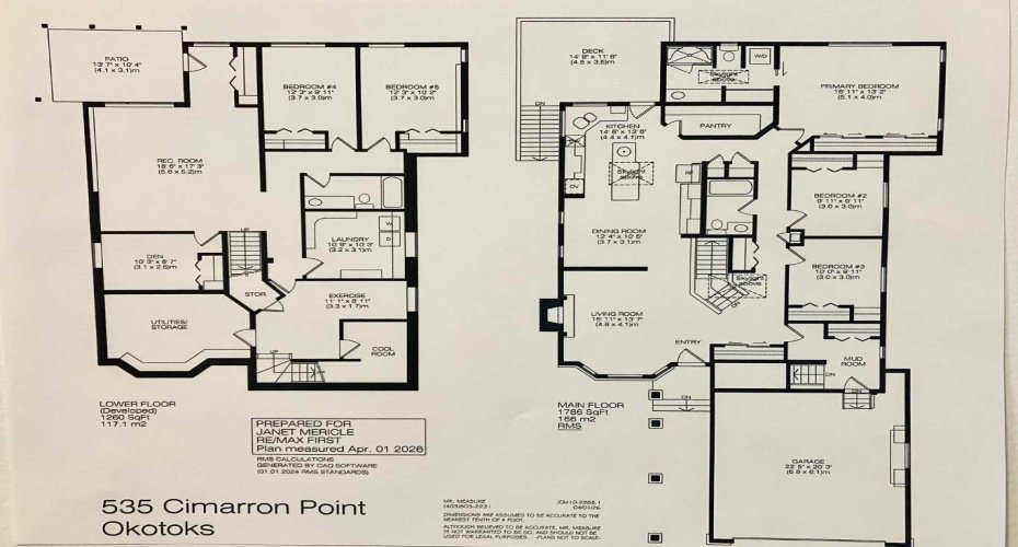 535 Cimarron Point, Okotoks, Alberta T1S 1S6, 5 Bedrooms Bedrooms, ,3 BathroomsBathrooms,Residential,For Sale,Cimarron,A2297911