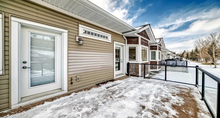 Rear Patio off both bedrooms