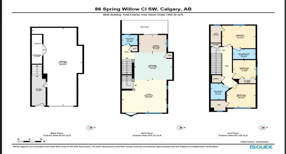 Floor Plan - All three levels