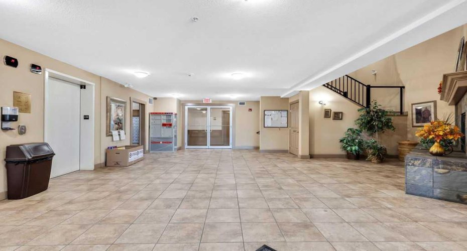 lobby with mail room