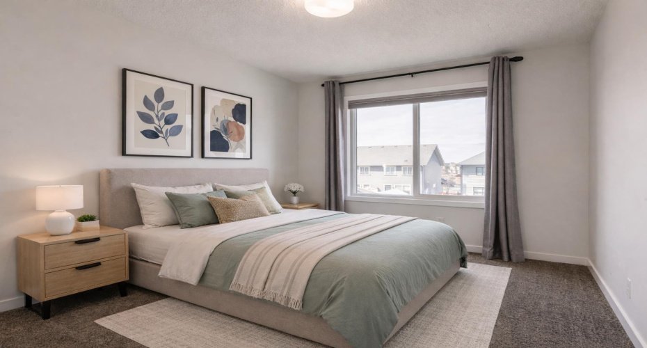 Virtually Staged 3rd Bedroom