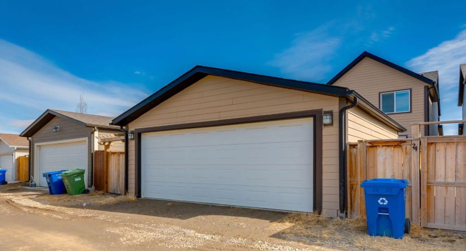 Oversized double detached garage - Note the Hardie Board siding here also. No compromise anywhere in this home.