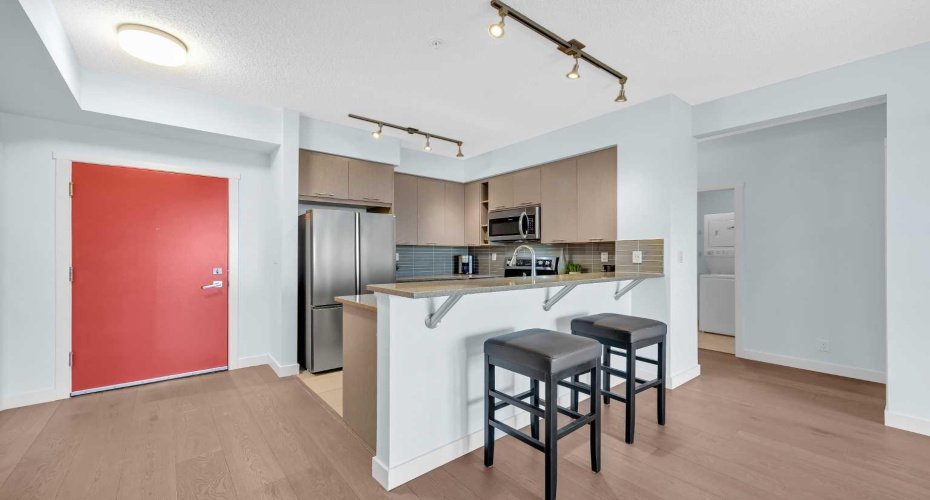Foyer and the Kitchen