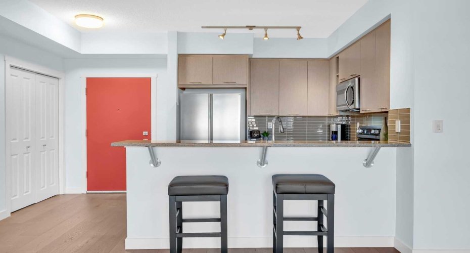 Foyer and the Kitchen