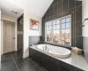 Unwind in the deep soaker tub after a long day, or enjoy the luxury of a steam-equipped standing shower...