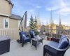 Enjoy your morning coffee on the spacious deck just off the upper-level dining area...
