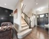 Rich maple hardwood flooring enhances the main floor...