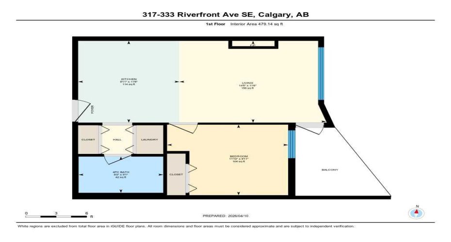 333 Riverfront Avenue, Calgary, Alberta T2G 5R1, 1 Bedroom Bedrooms, ,1 BathroomBathrooms,Residential,For Sale,Riverfront,A2300738