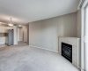 Living room with fireplace