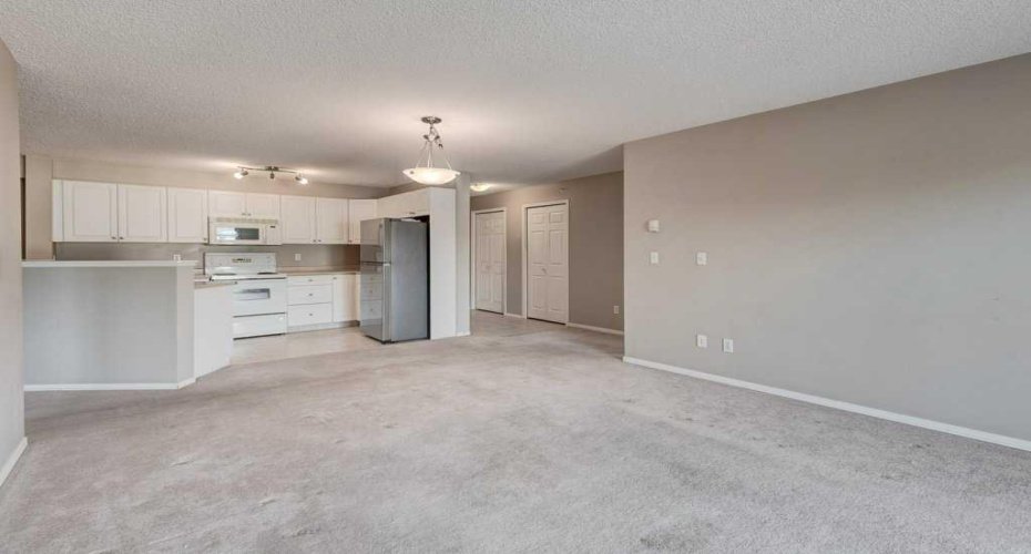 Living room with fireplace